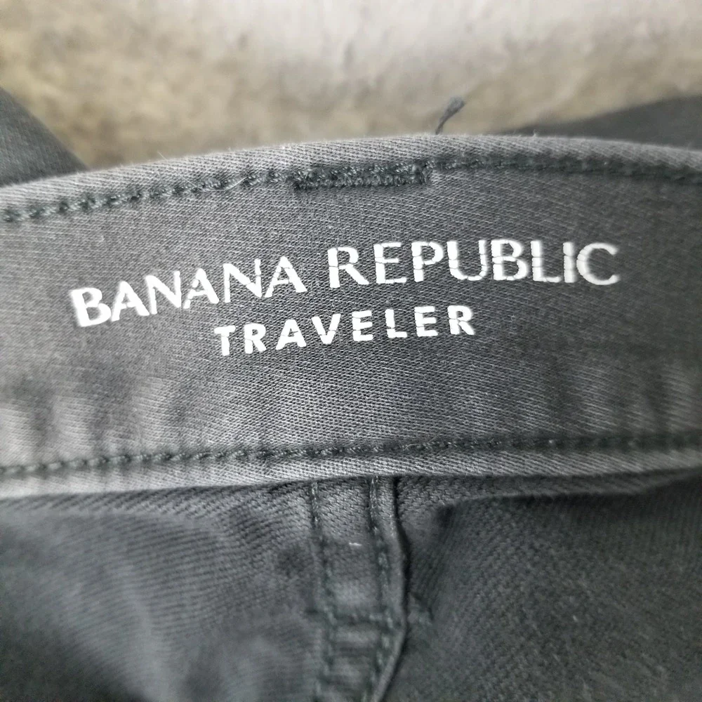 Banana Republic Pants Mens 34x34 Gray Traveler Slim Fit Denim Cotton Stretch